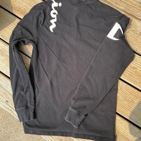 Champion black T-shirt, long sleeves, men's size S - Picture 4 of 4